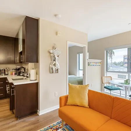 Artistic Studio In Downtown Sm With Breathtaking Skyline View Los Angeles Exterior foto